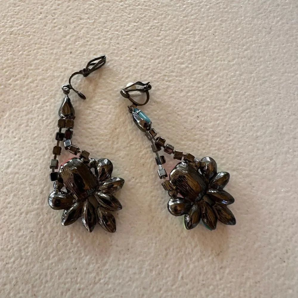 Elegant Black Beaded Earrings